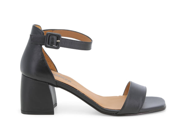 Melluso Sandali Tallone Chiuso Cinturino alla Caviglia Pelle Nera N712D-227144